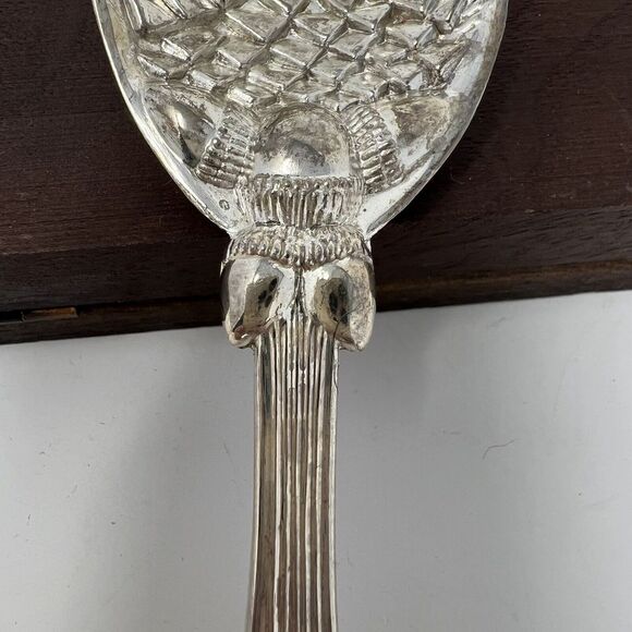 Vintage Silver Plated Ornate Pineapple Pinecone Design Fruit Spoon - Picture 5 of 8